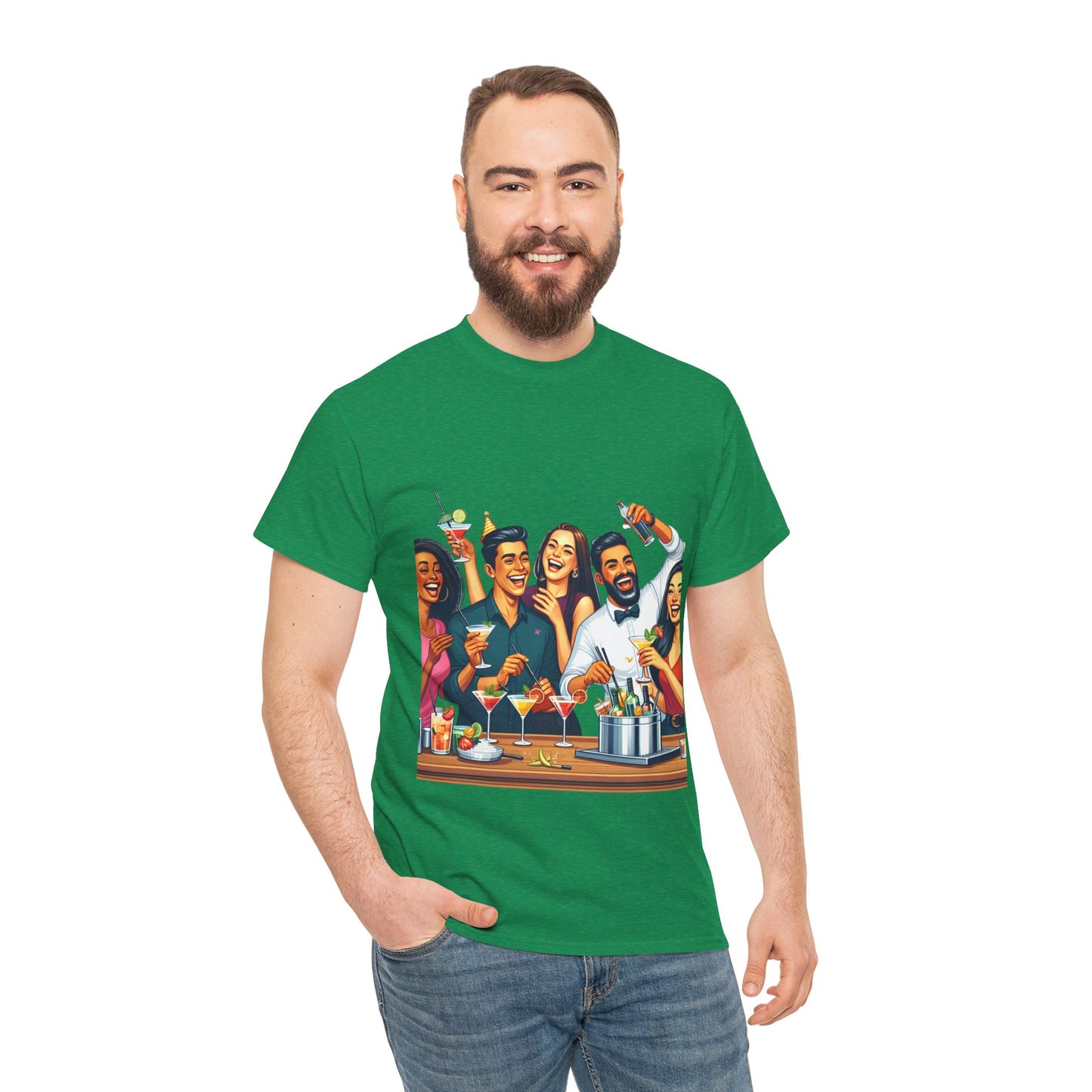 Hustle League Unisex Heavy Cotton Tee - Celebrate Friendship & Fun Nights Out