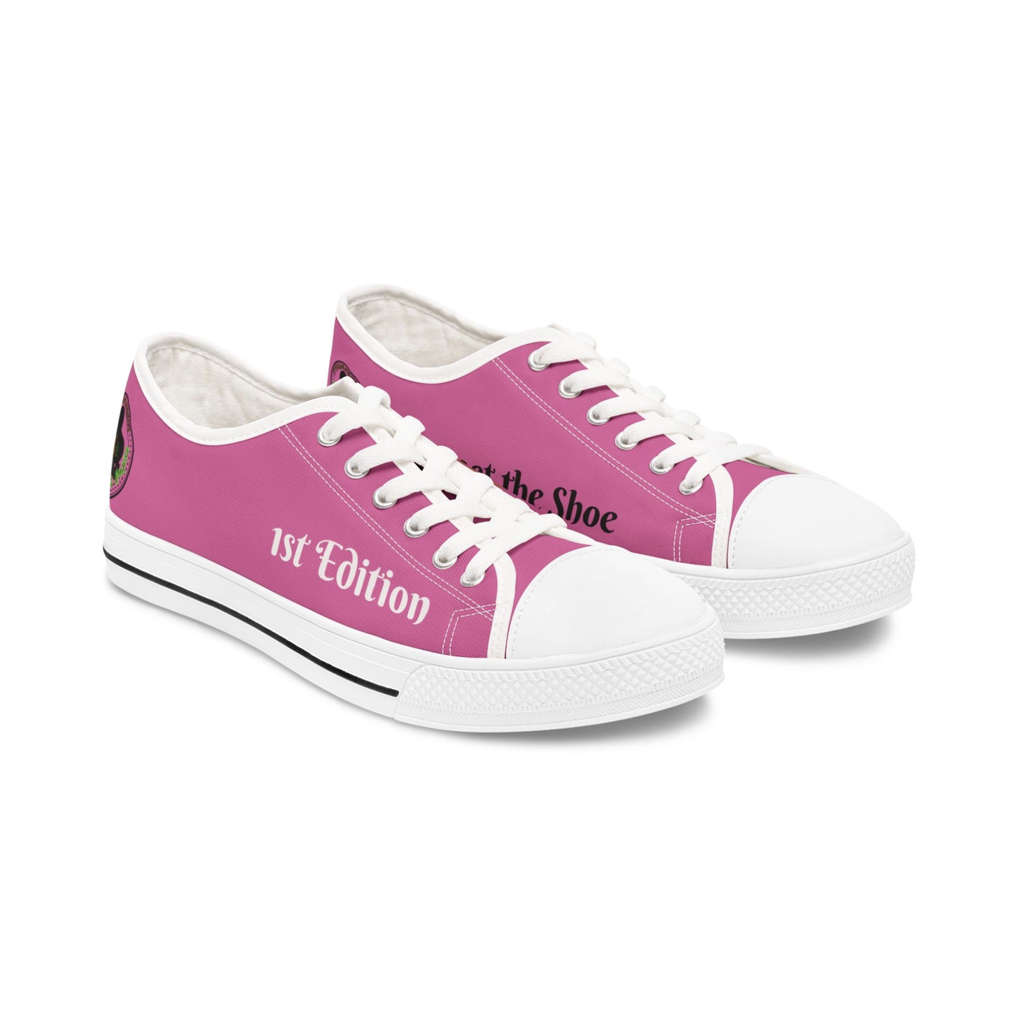 Pink HLE Women Low Top Sneakers - &Respect the Hustle Design