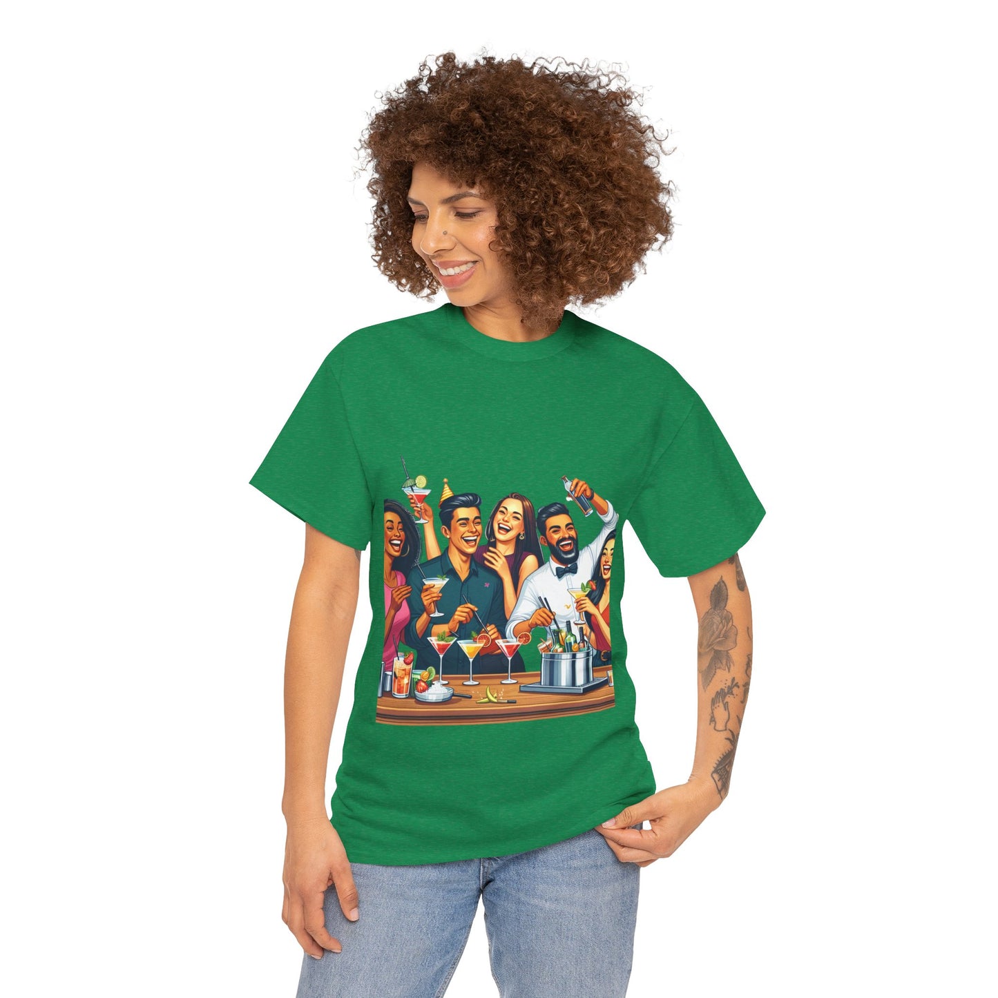 Hustle League Unisex Heavy Cotton Tee - Celebrate Friendship & Fun Nights Out