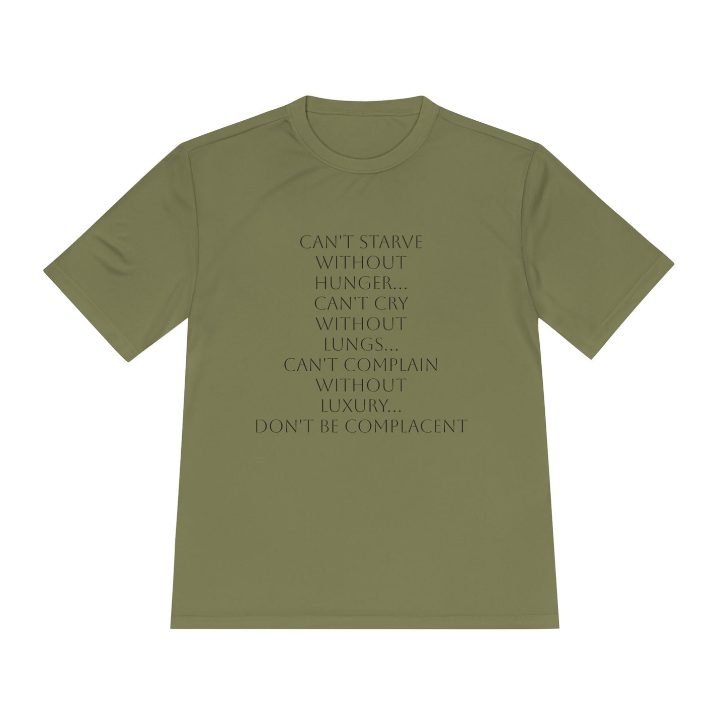 Camiseta unisex absorbente de humedad HLE - Camiseta con cita inspiradora