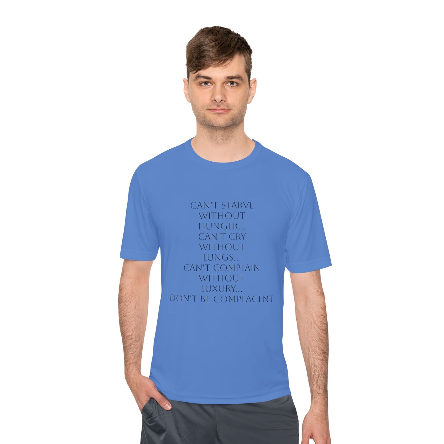 Camiseta unisex absorbente de humedad HLE - Camiseta con cita inspiradora