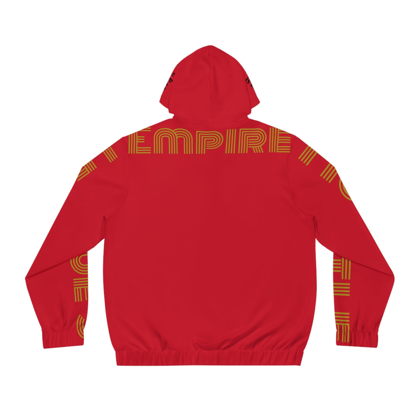Dark Red Full-Zip Hoodie for Men