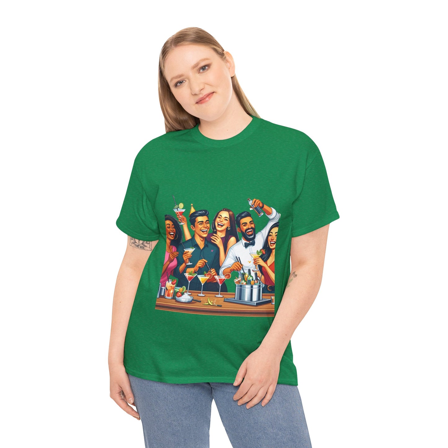 Hustle League Unisex Heavy Cotton Tee - Celebrate Friendship & Fun Nights Out