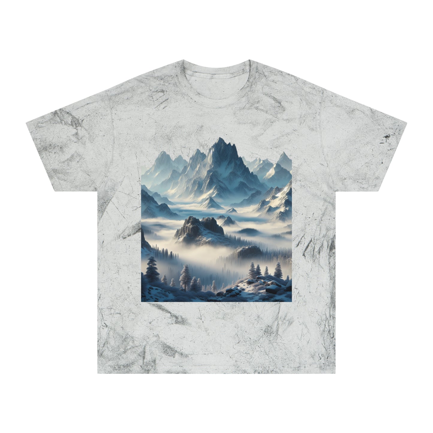 Camiseta unisex con vista a la montaña colorida: perfecta para los amantes de la naturaleza