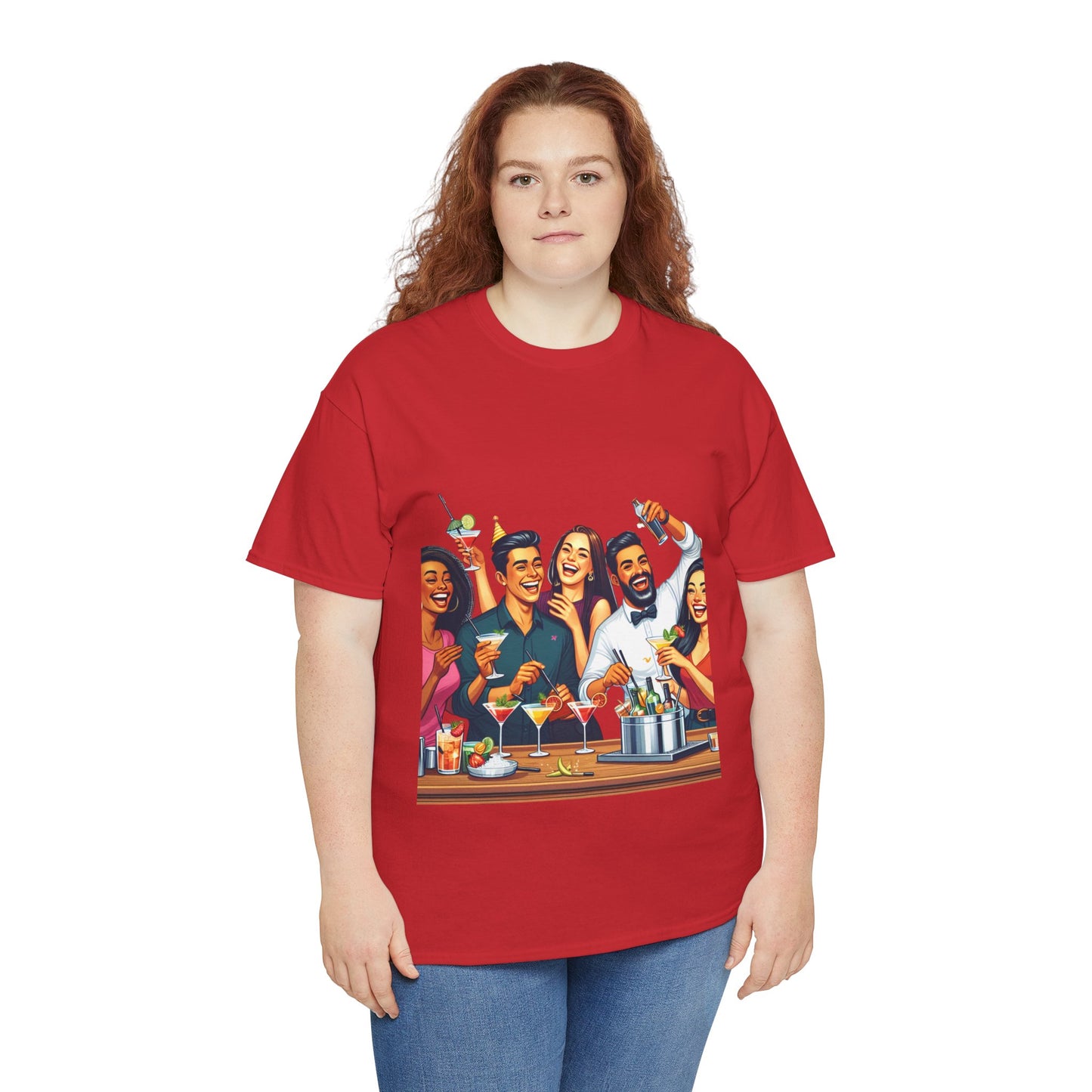 Hustle League Unisex Heavy Cotton Tee - Celebrate Friendship & Fun Nights Out