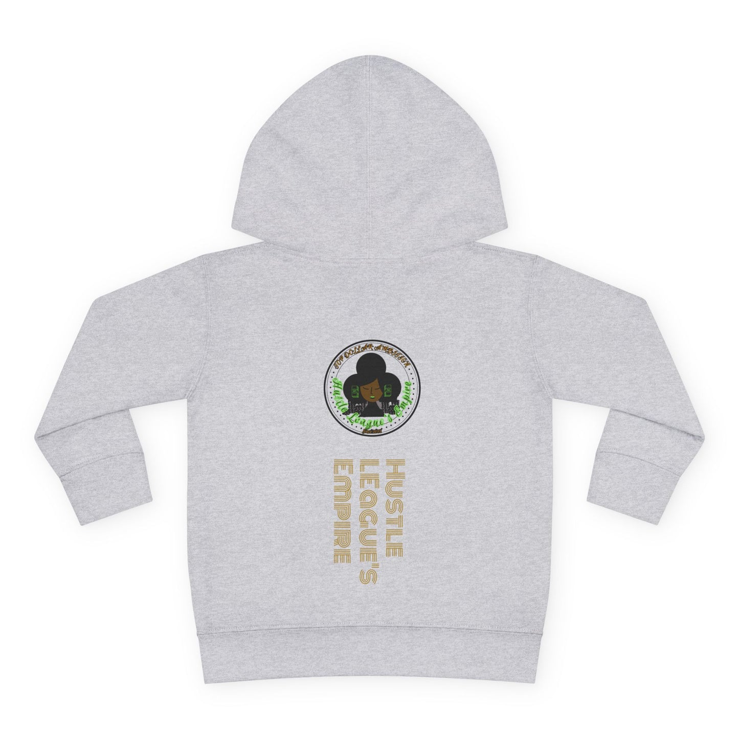 Cute Bear Toddler Hoodie - Cozy Fleece Pullover with 'Hustle' Design