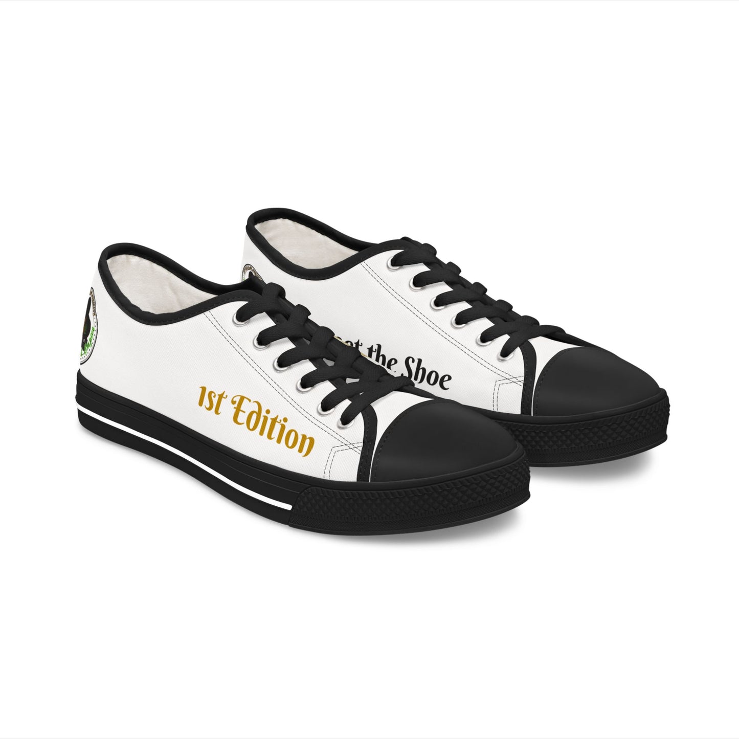 White/Gray Women Low Top Sneakers - &Respect the Hustle Design