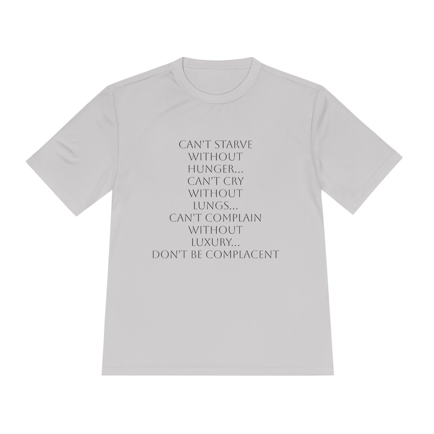 Camiseta unisex absorbente de humedad HLE - Camiseta con cita inspiradora