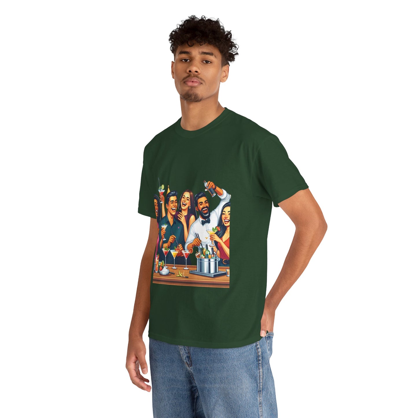 Hustle League Unisex Heavy Cotton Tee - Celebrate Friendship & Fun Nights Out