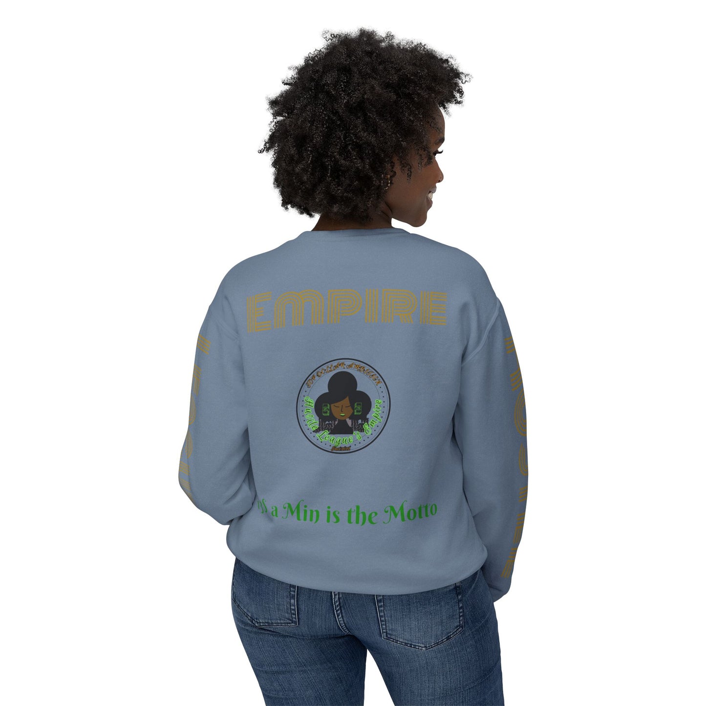 Sudadera unisex ligera con cuello redondo de HLE: de iniciar incendios a construir imperios
