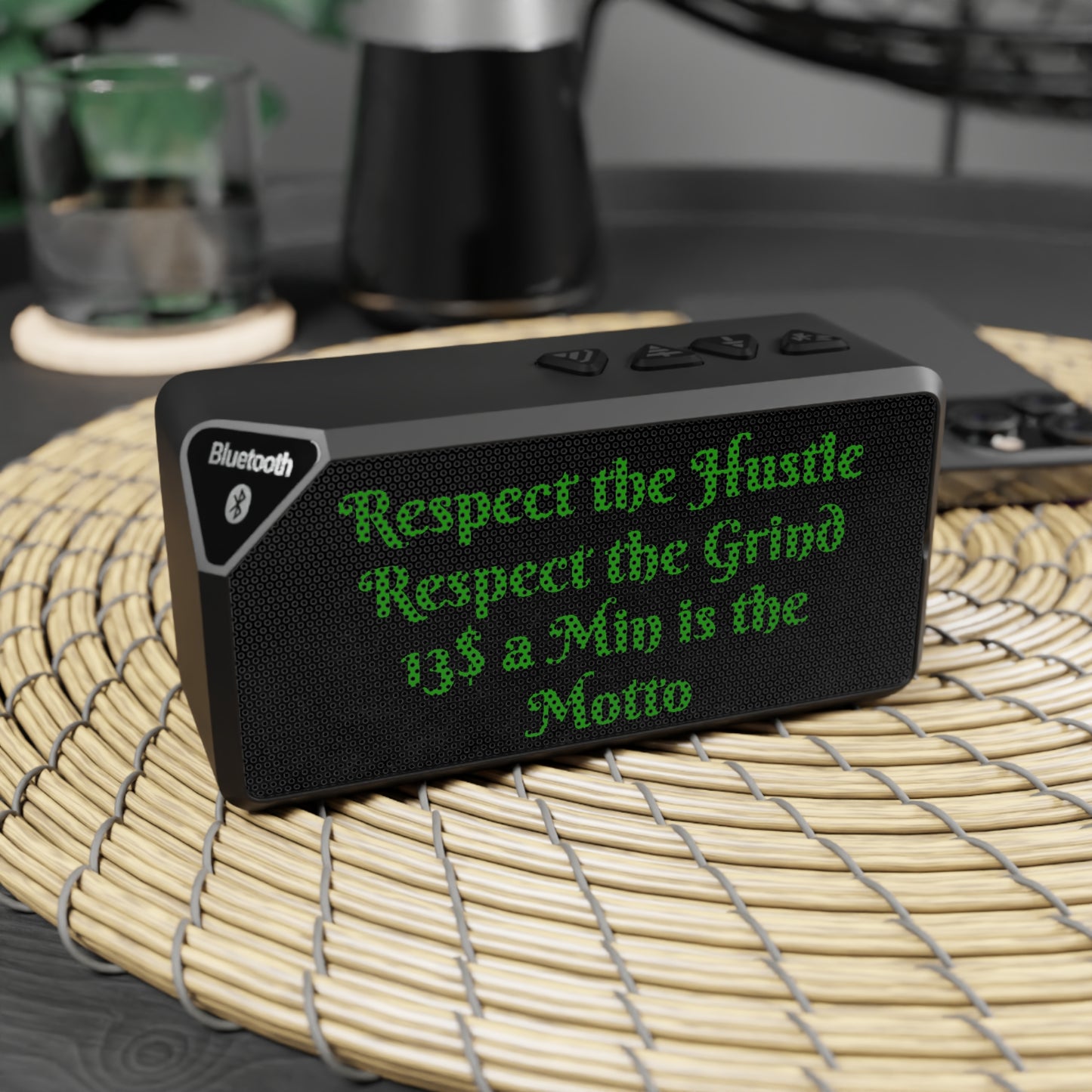 Jabba Bluetooth Speaker - Motivational Sound System for Hustlers with Grind Motto