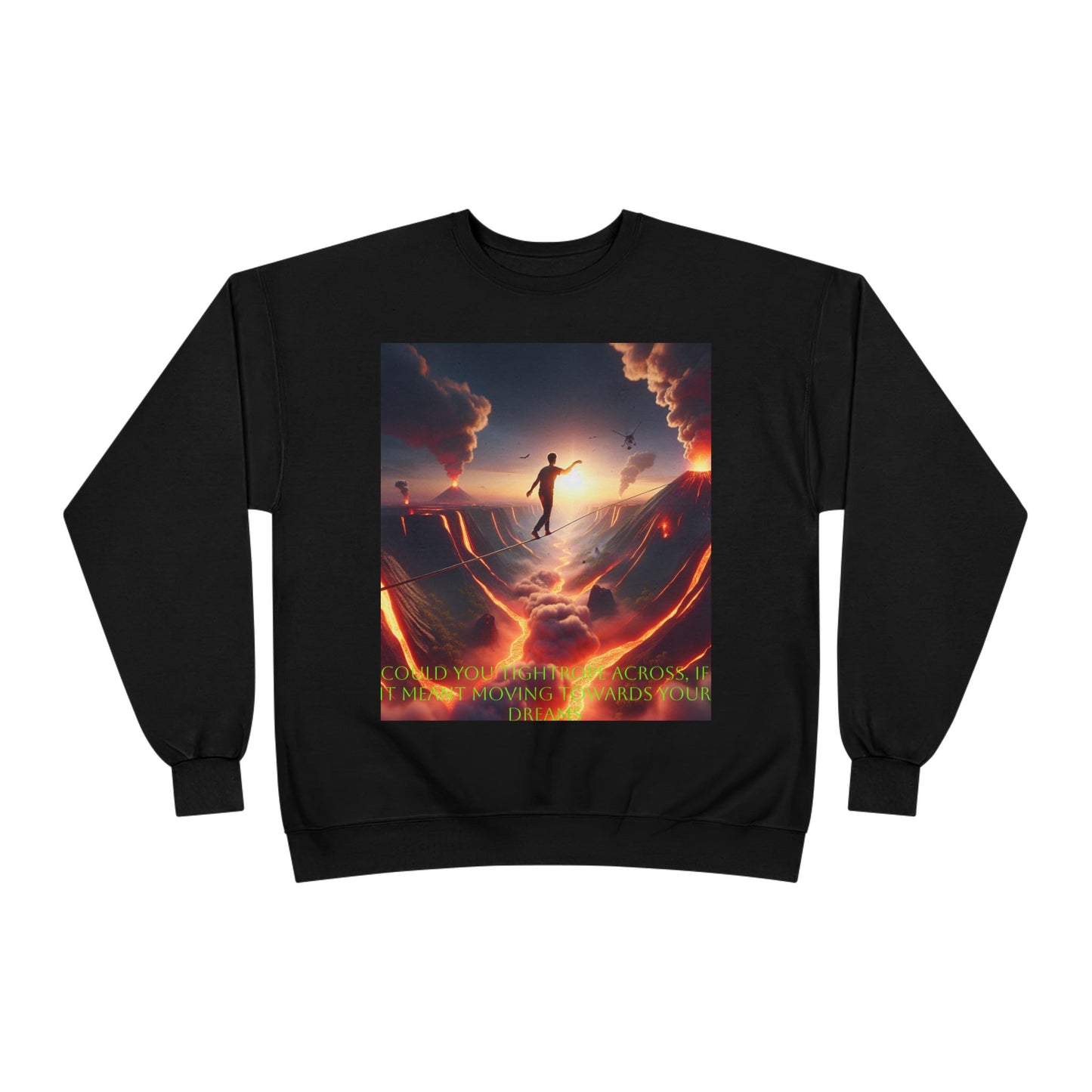 Hustle League's Empire Unisex EcoSmart Crewneck Sweatshirt - Motivational Vintage Style