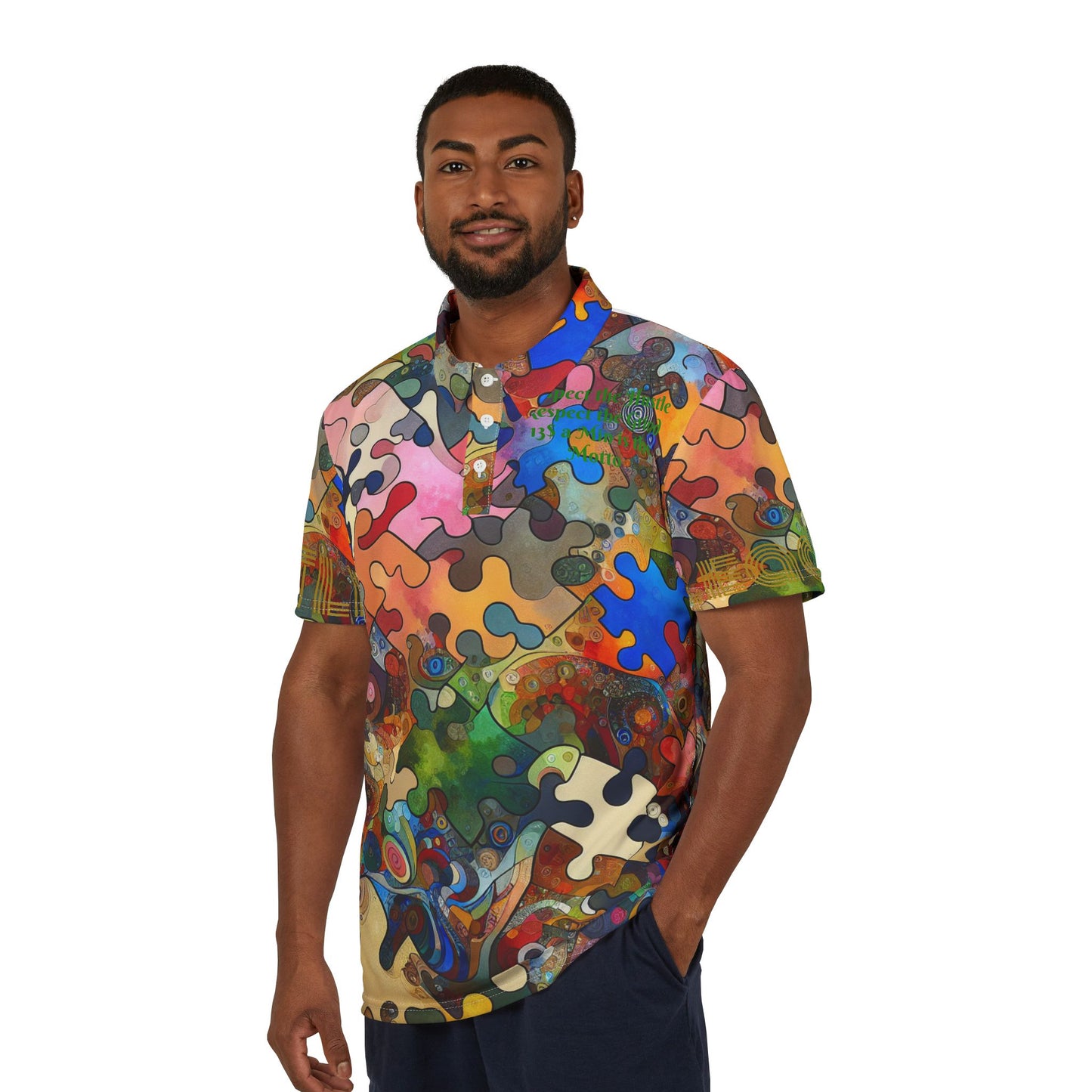 Polo unisex HLE - 'Respeta el esfuerzo'
