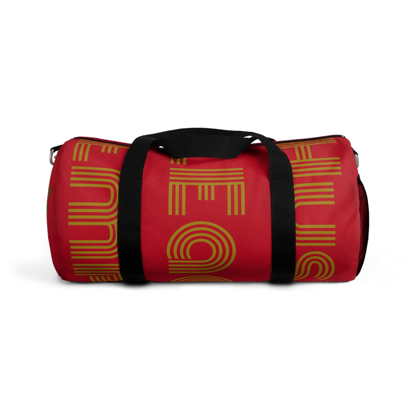 Red HLE Black Duffel Bag- Perfect for Travel and Gym