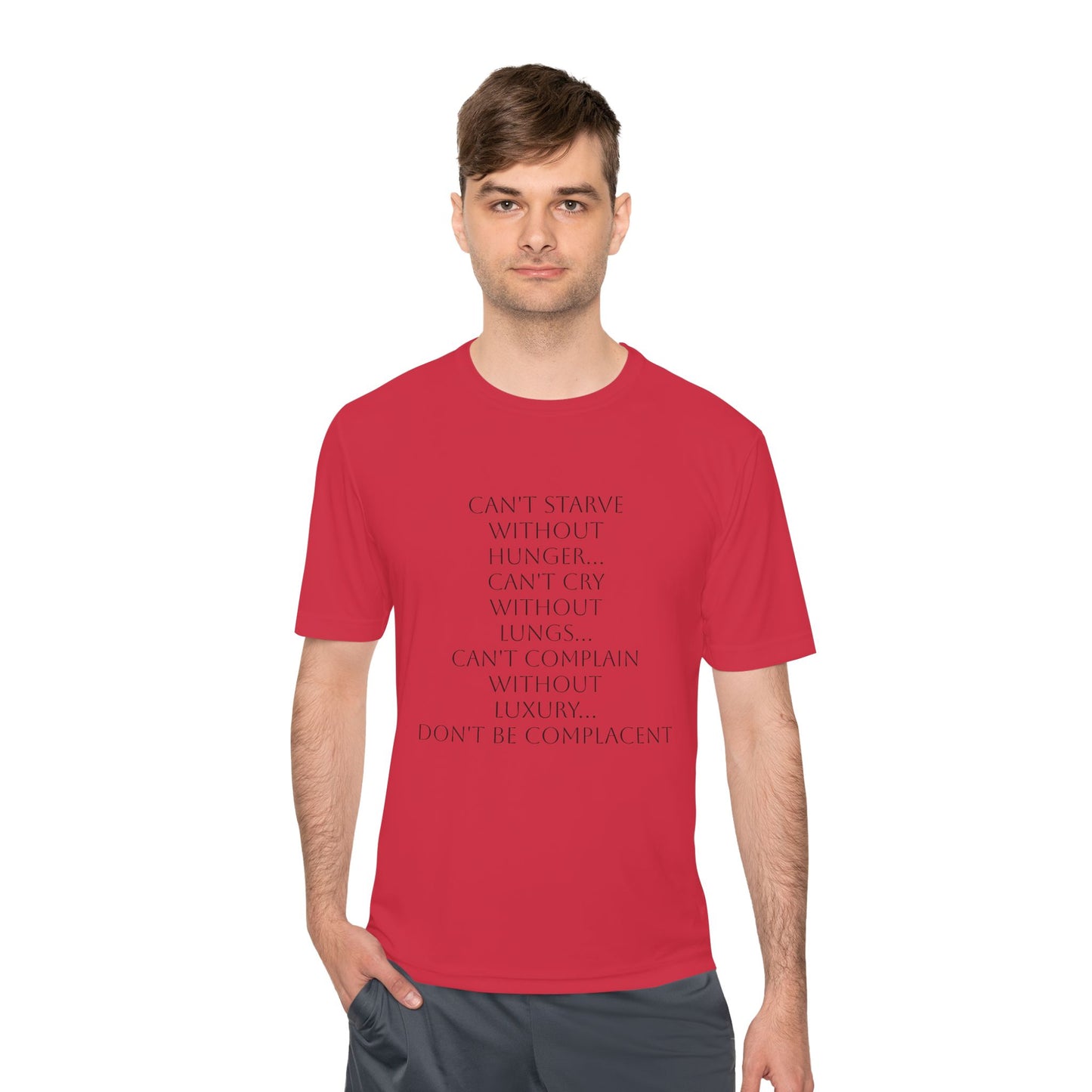 Camiseta unisex absorbente de humedad HLE - Camiseta con cita inspiradora
