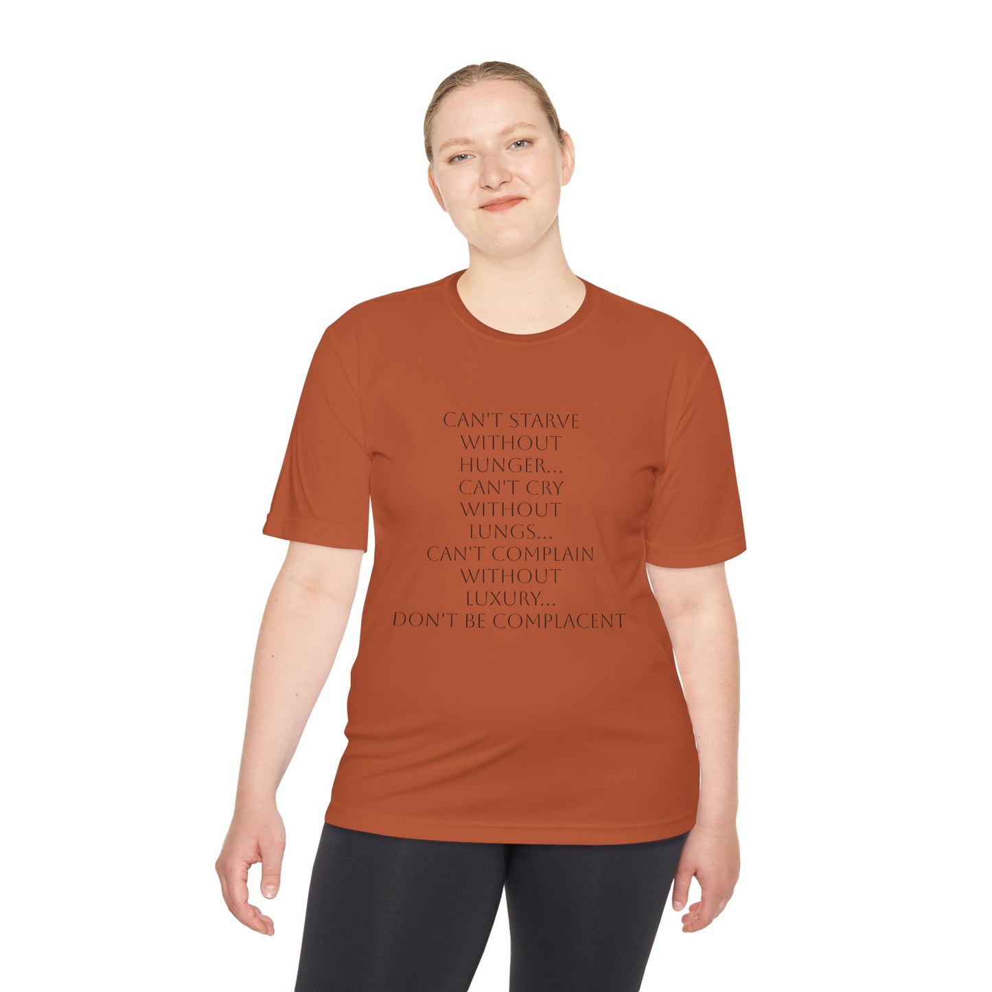 Camiseta unisex absorbente de humedad HLE - Camiseta con cita inspiradora