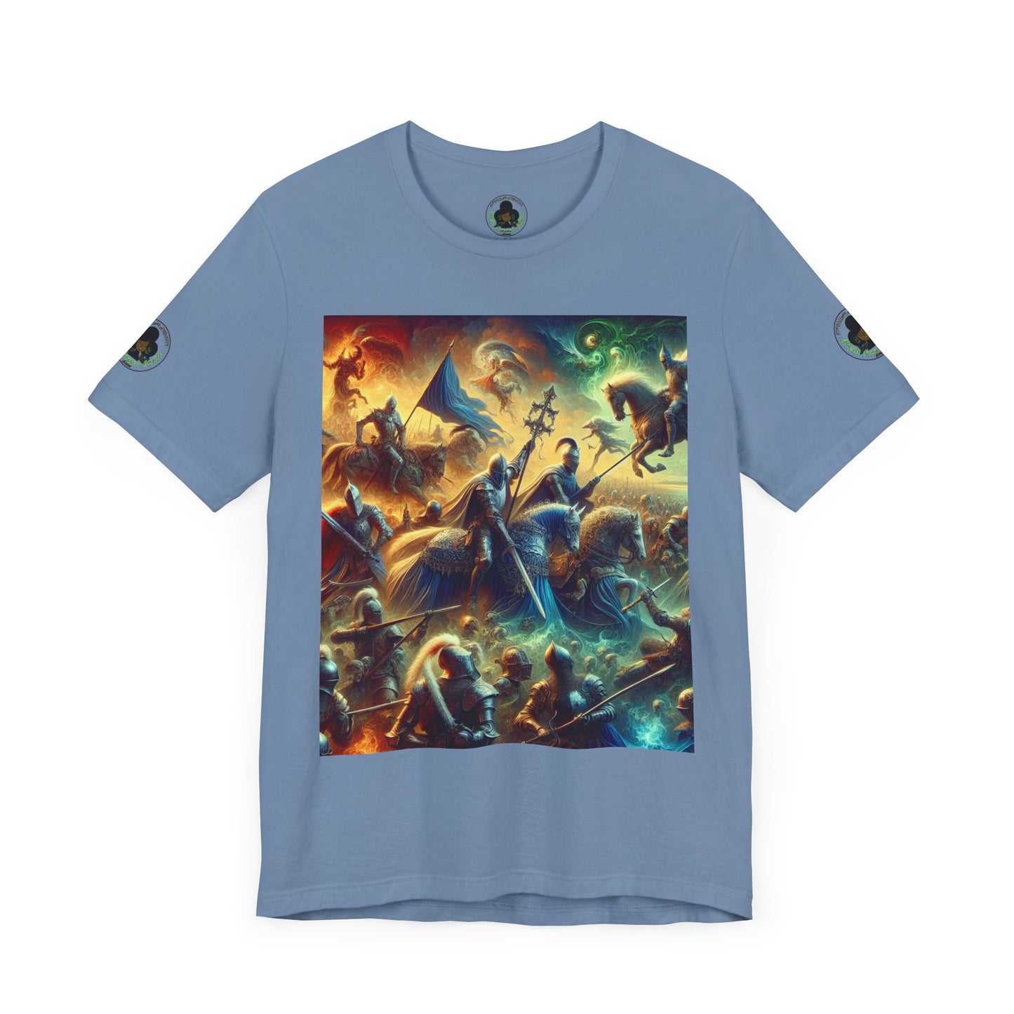 Camiseta unisex Epic HLE: gráfico llamativo en la parte delantera y motivación en la espalda