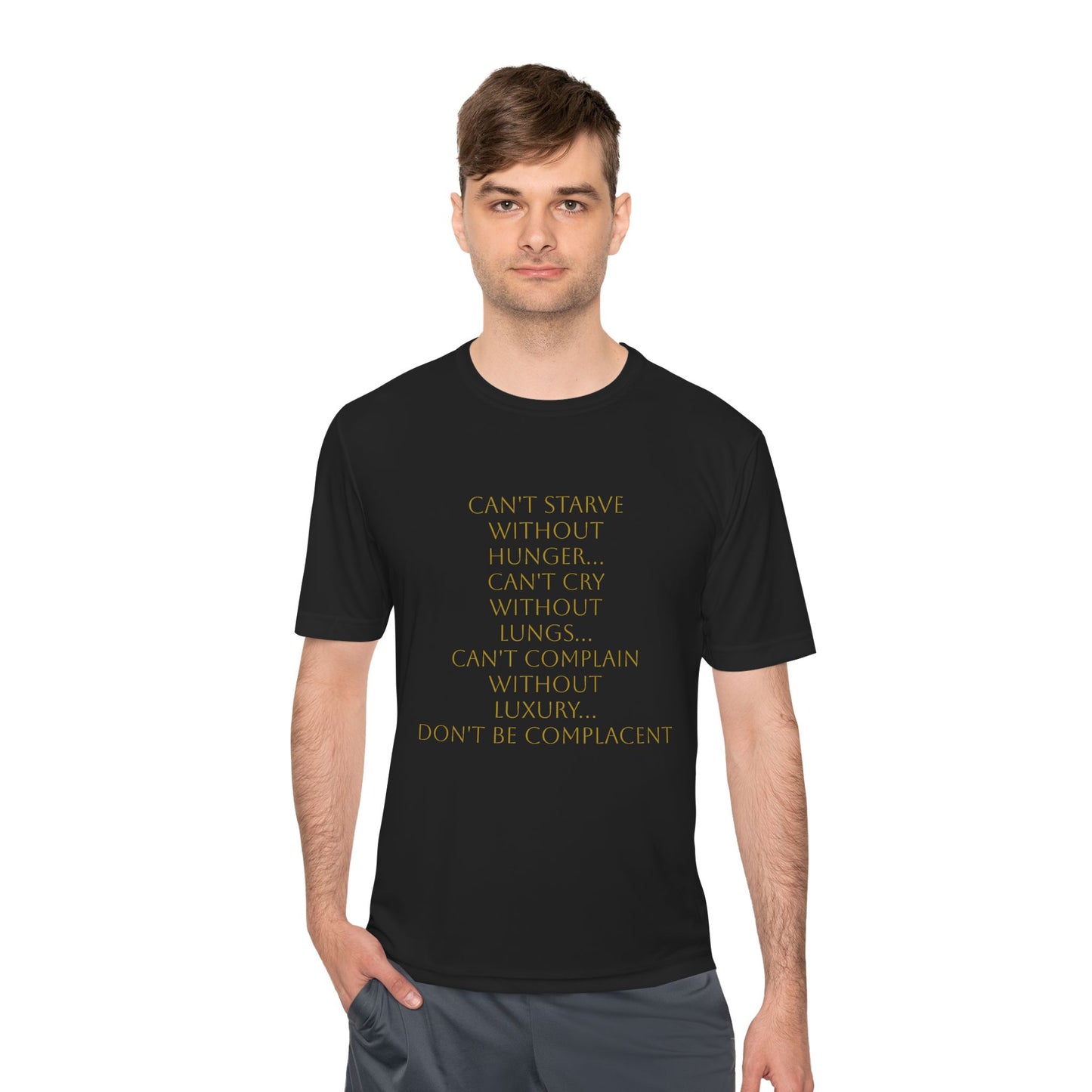 Camiseta unisex absorbente de humedad HLE - Camiseta con cita inspiradora