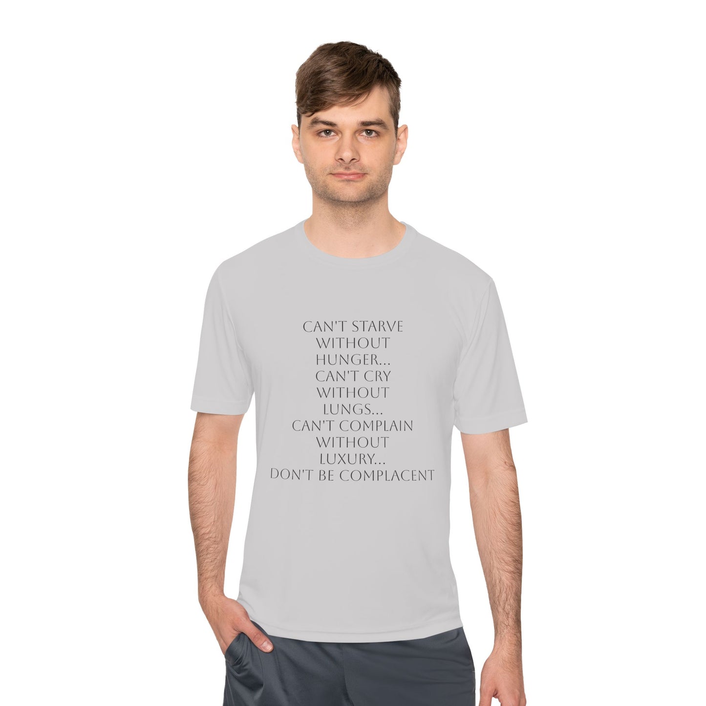 Camiseta unisex absorbente de humedad HLE - Camiseta con cita inspiradora
