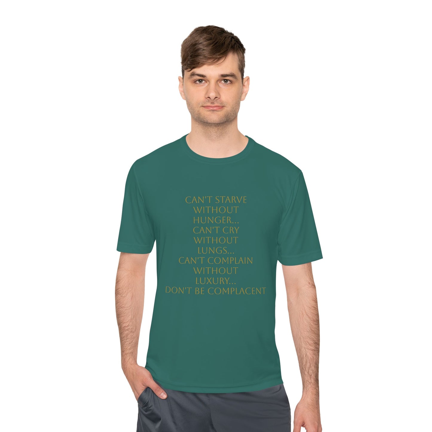 Camiseta unisex absorbente de humedad HLE - Camiseta con cita inspiradora