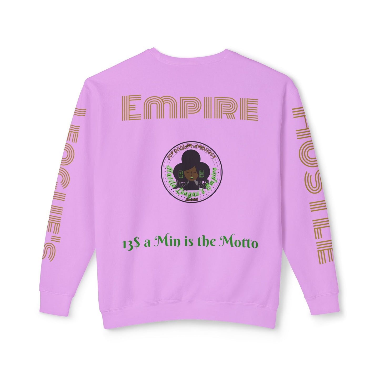 Sudadera unisex ligera con cuello redondo de HLE: de iniciar incendios a construir imperios