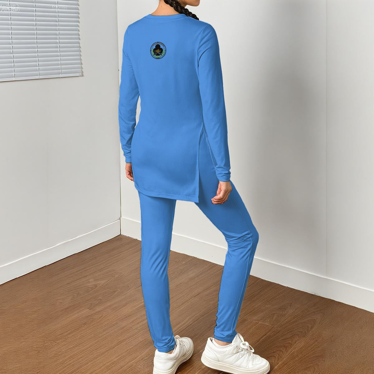 Women's Side Split T-shirt Set