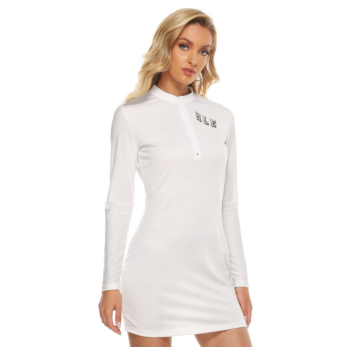Vestido ajustado con cremallera frontal para mujer