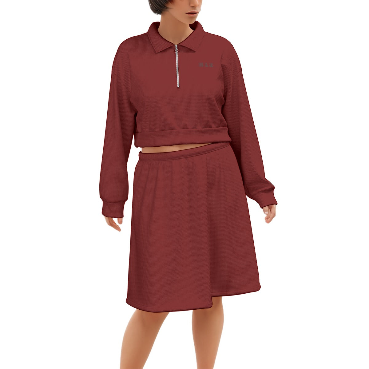 Women's Cropped And Skirt Set