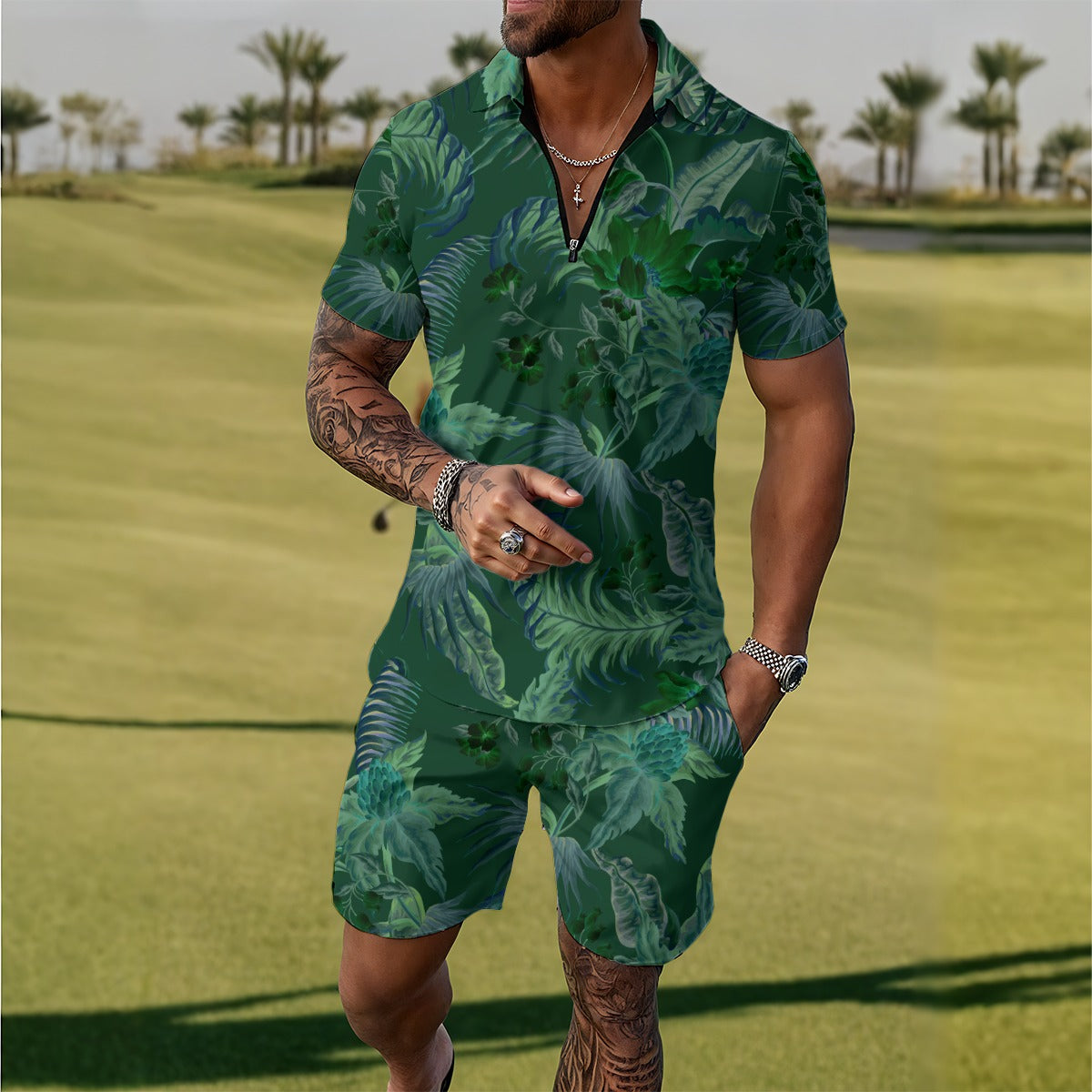 Conjunto deportivo de polo para hombre