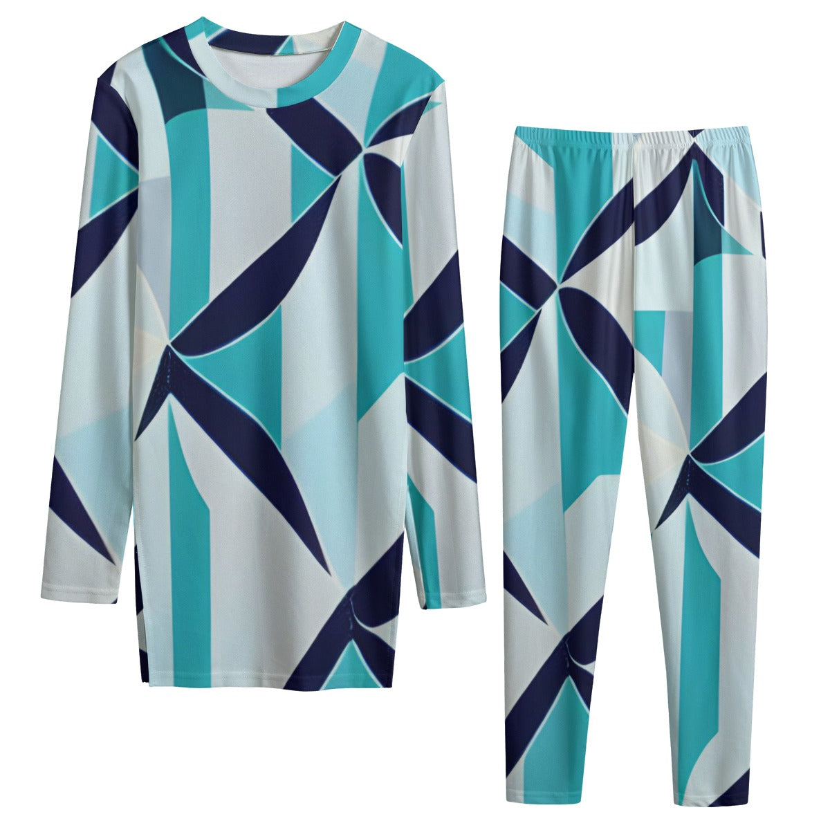 Women's Side Split T-shirt Set