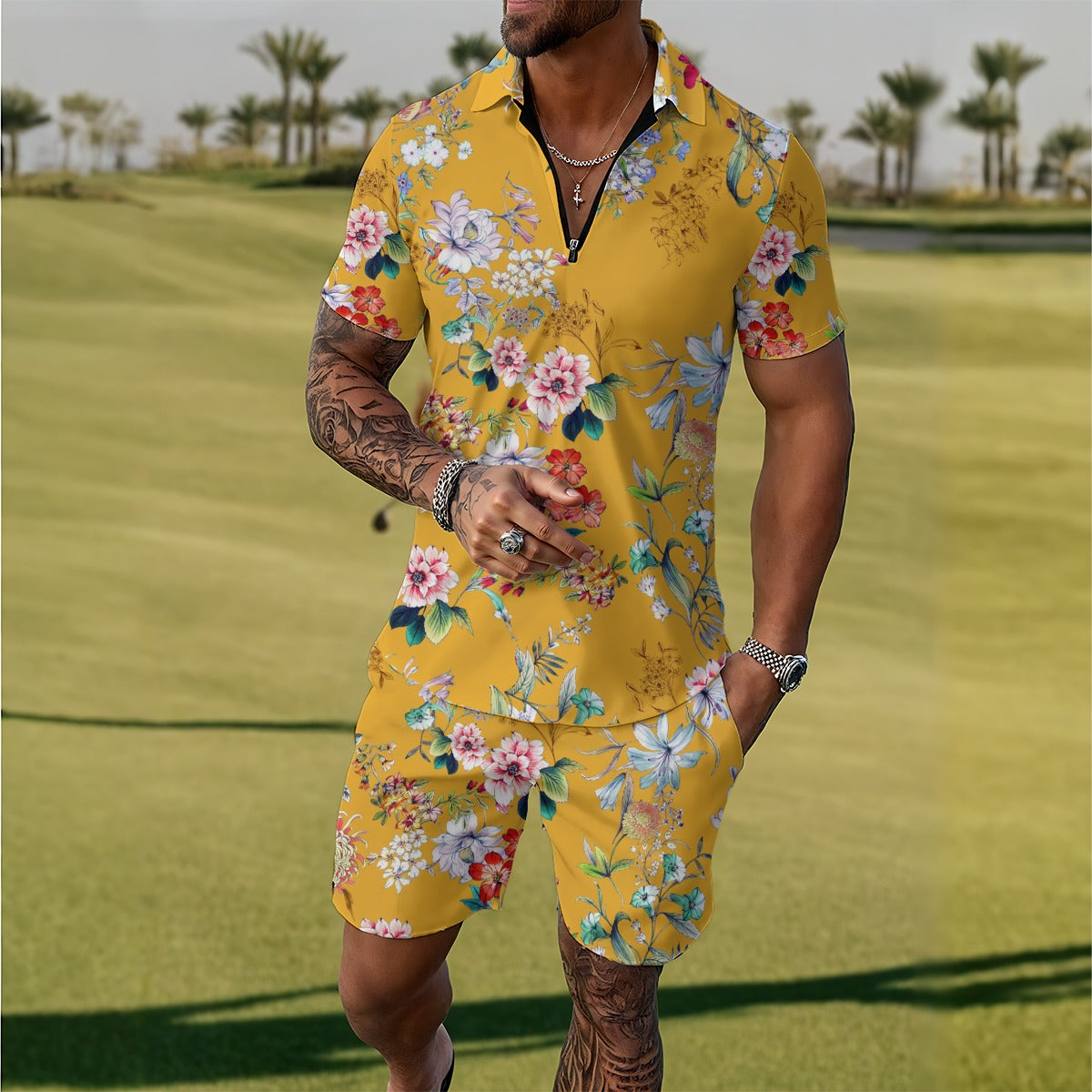 Conjunto deportivo de polo para hombre