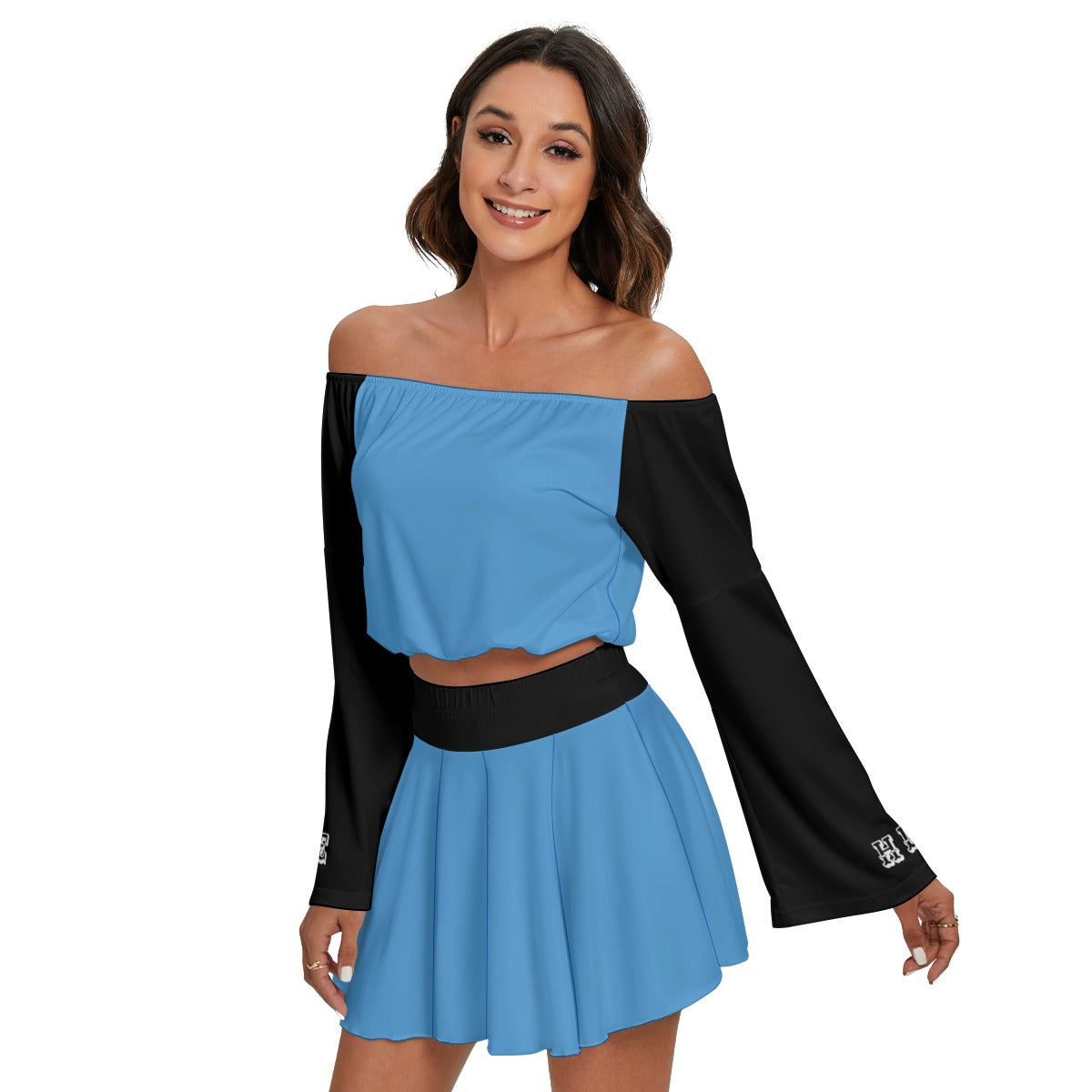 Women's Off-shoulder Top And Skirt Set