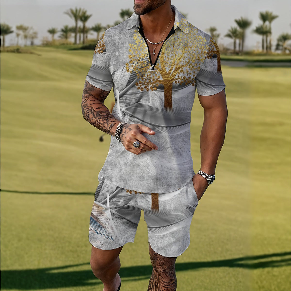 Conjunto deportivo de polo para hombre