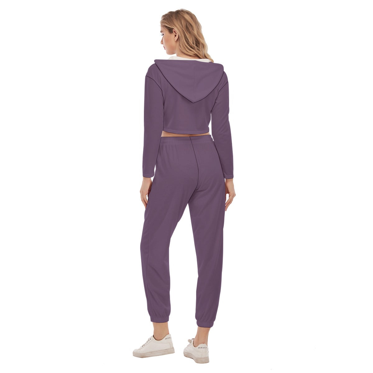 Women's Crop Hoodie Sports Set