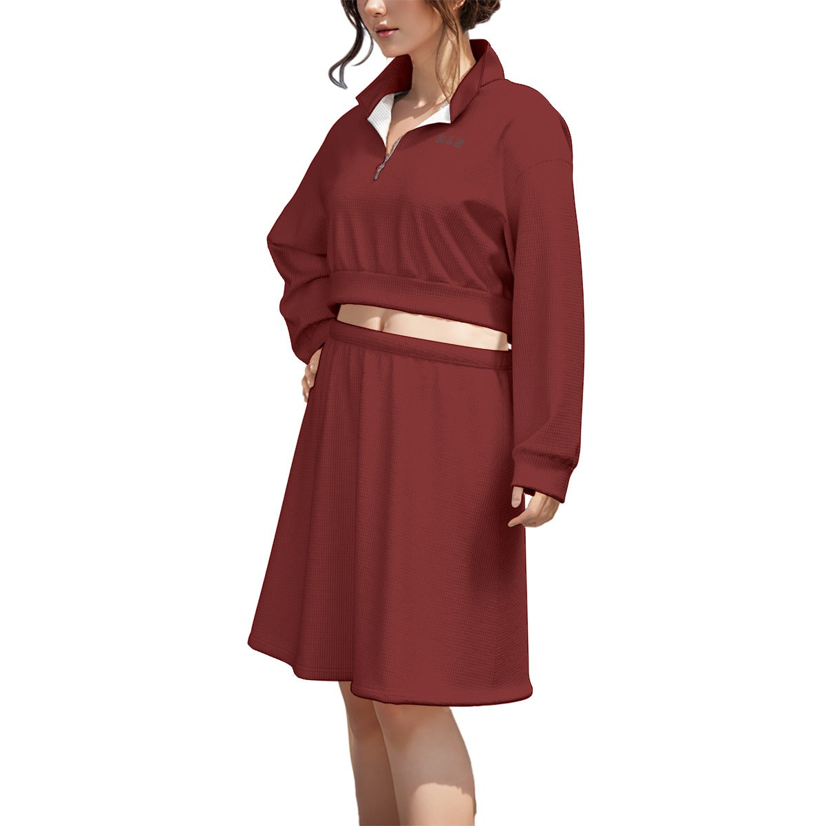 Women's Cropped And Skirt Set