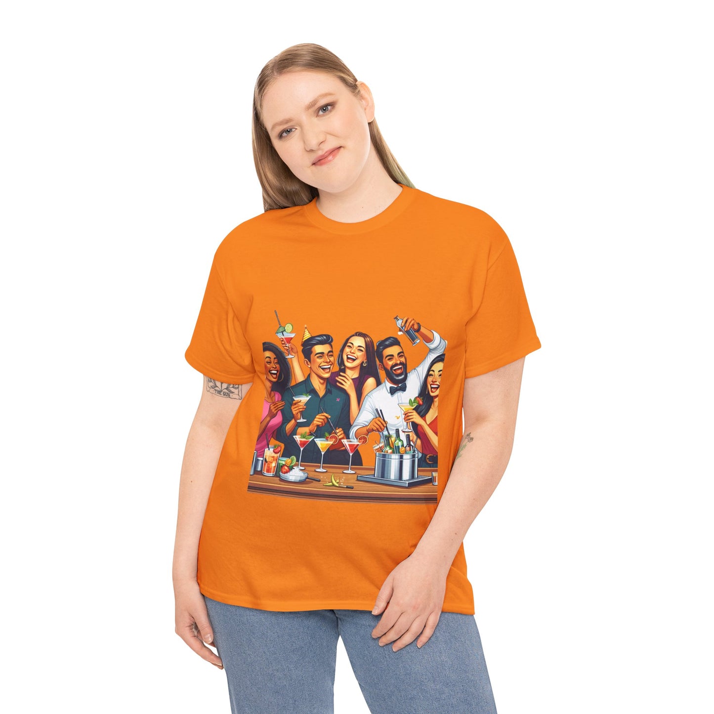 Hustle League Unisex Heavy Cotton Tee - Celebrate Friendship & Fun Nights Out