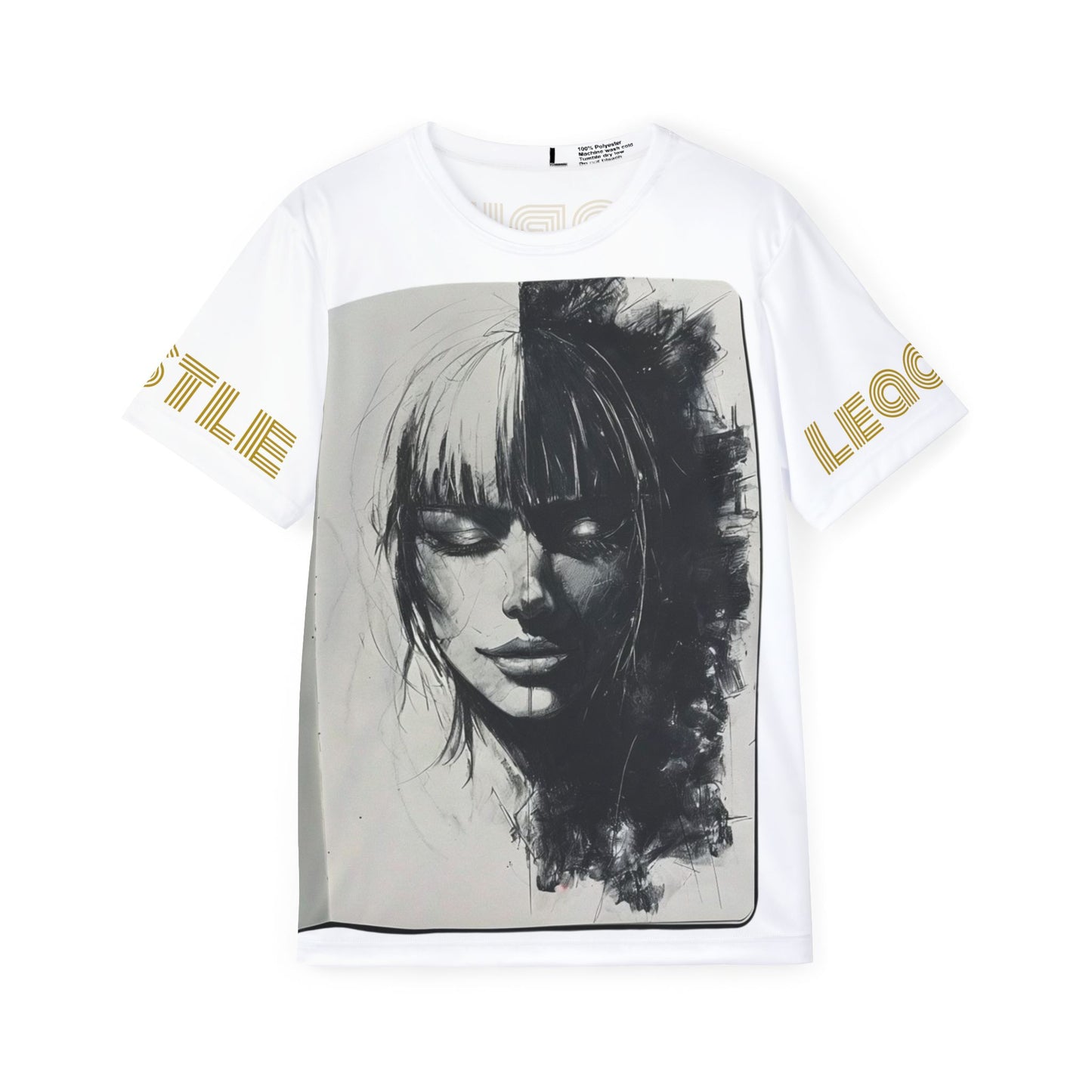 HLE Artistic Men's Sports Jersey - Bold Graphic Design for Active Lifestyle