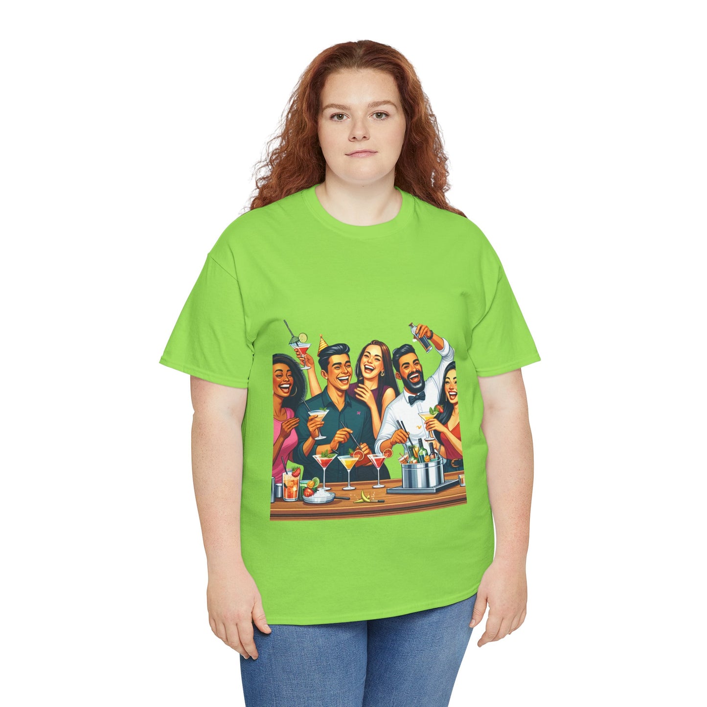 Hustle League Unisex Heavy Cotton Tee - Celebrate Friendship & Fun Nights Out