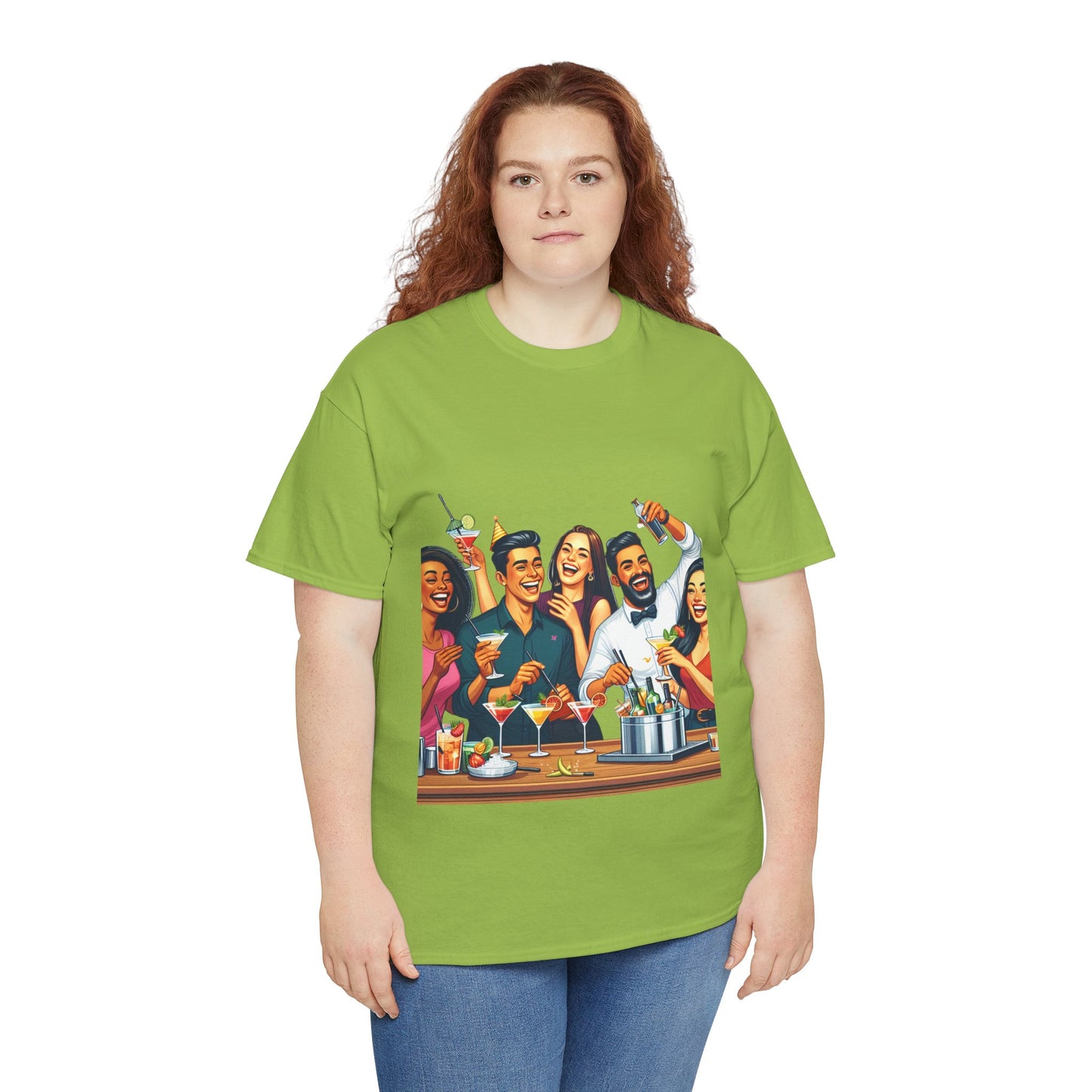 Hustle League Unisex Heavy Cotton Tee - Celebrate Friendship & Fun Nights Out