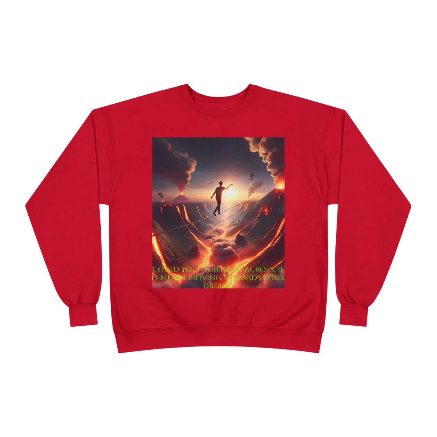 Hustle League's Empire Unisex EcoSmart Crewneck Sweatshirt - Motivational Vintage Style