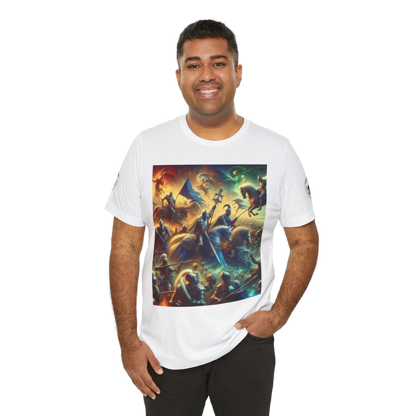 Camiseta unisex Epic HLE: gráfico llamativo en la parte delantera y motivación en la espalda