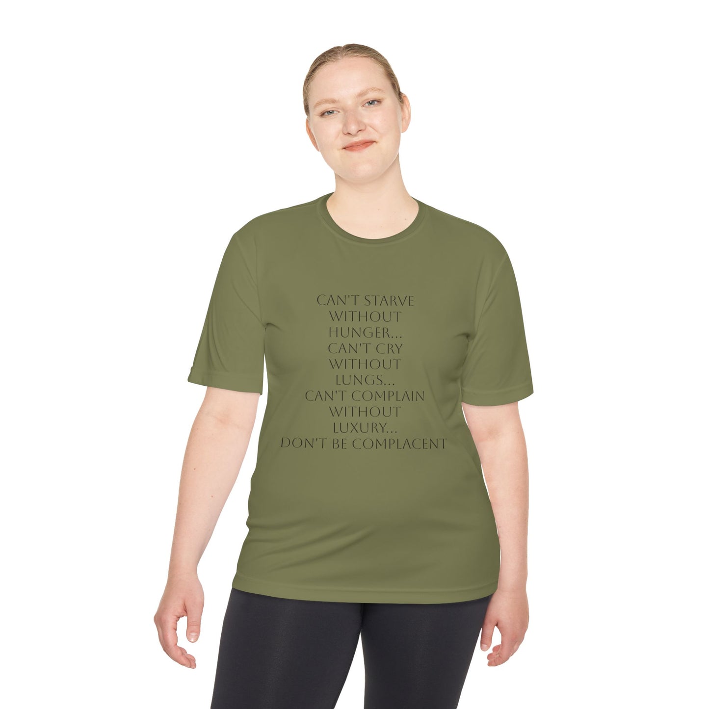 Camiseta unisex absorbente de humedad HLE - Camiseta con cita inspiradora