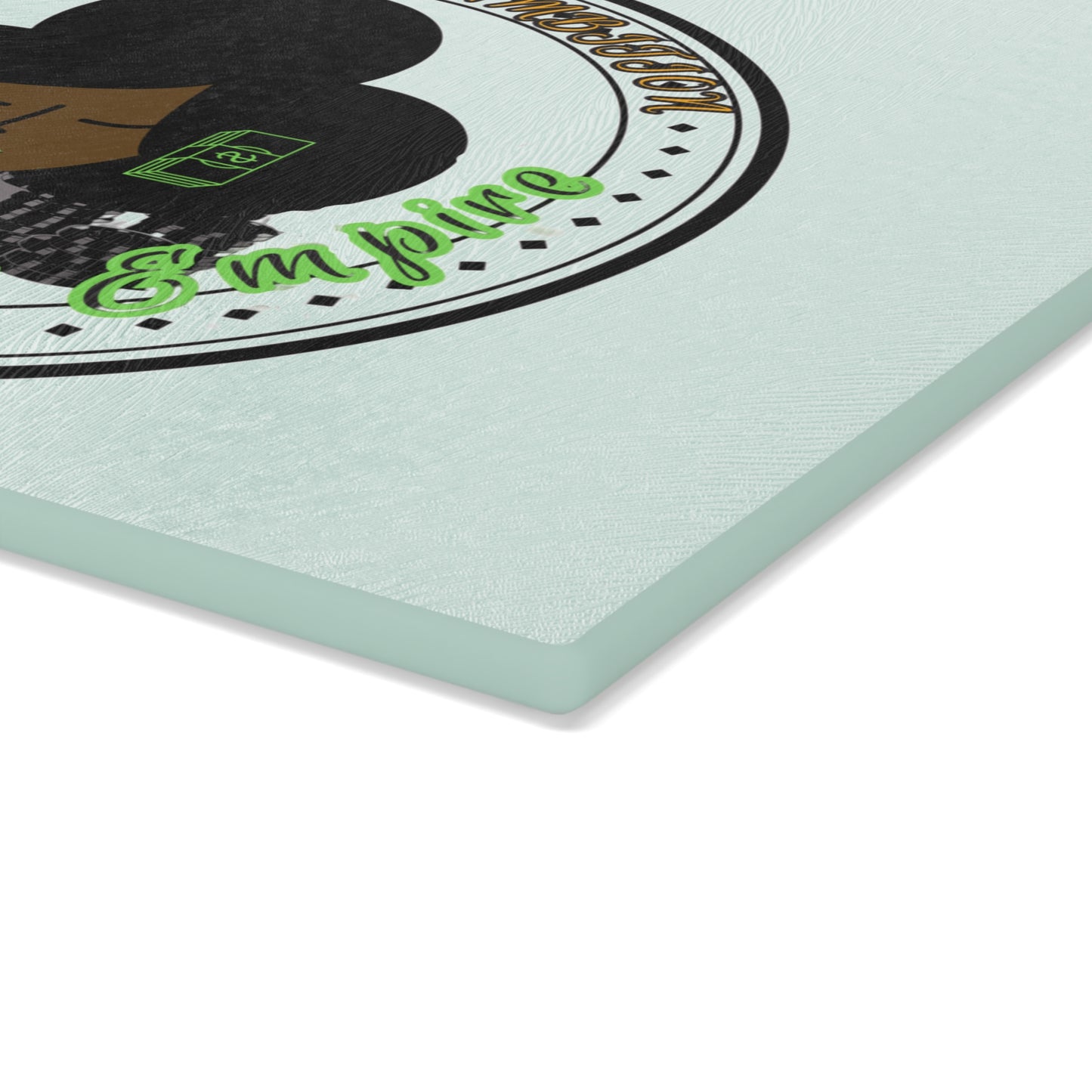 HLE Chic Glass Cutting Board - Unique Kitchen Decor for Food Lovers