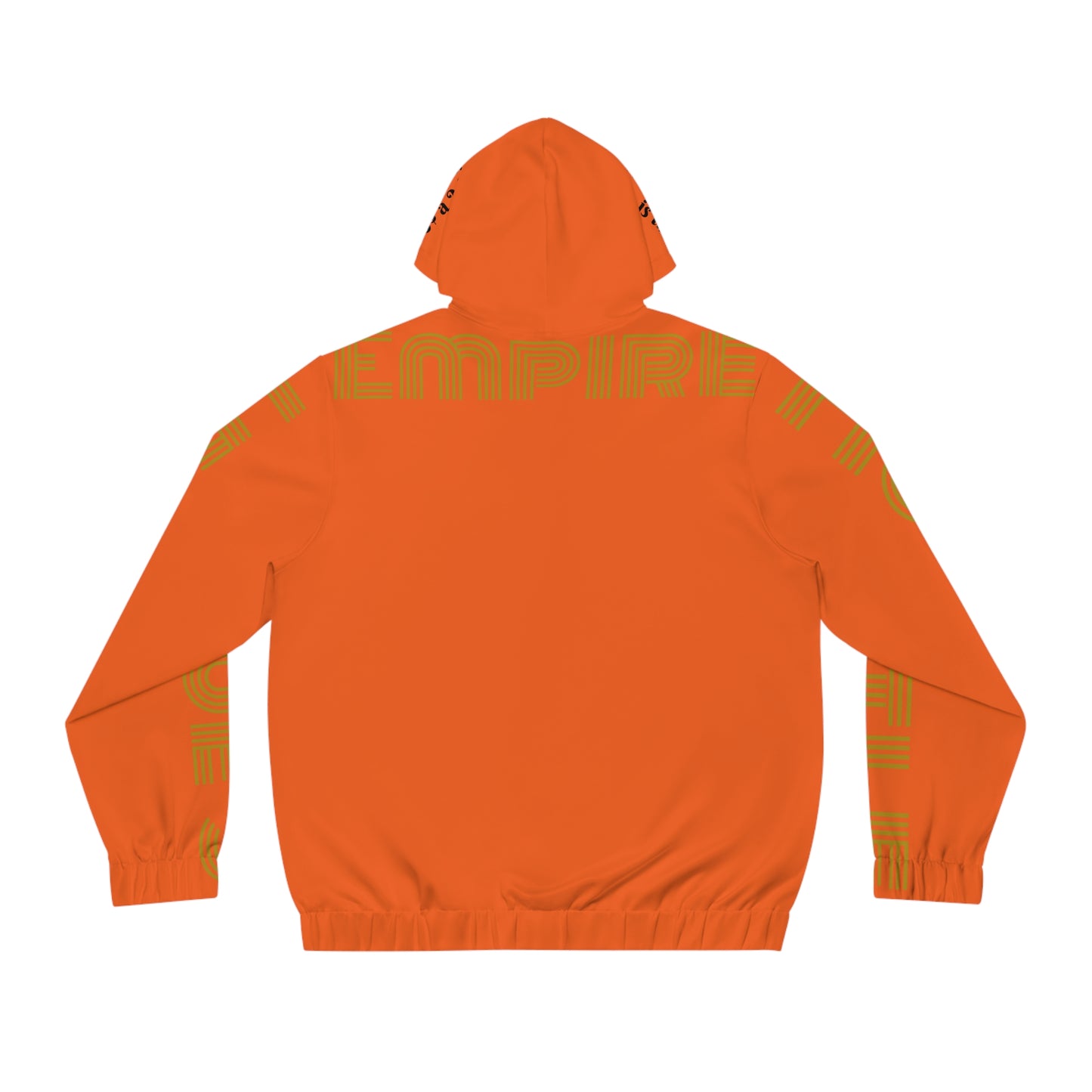 Orange Full-Zip Hoodie for Men