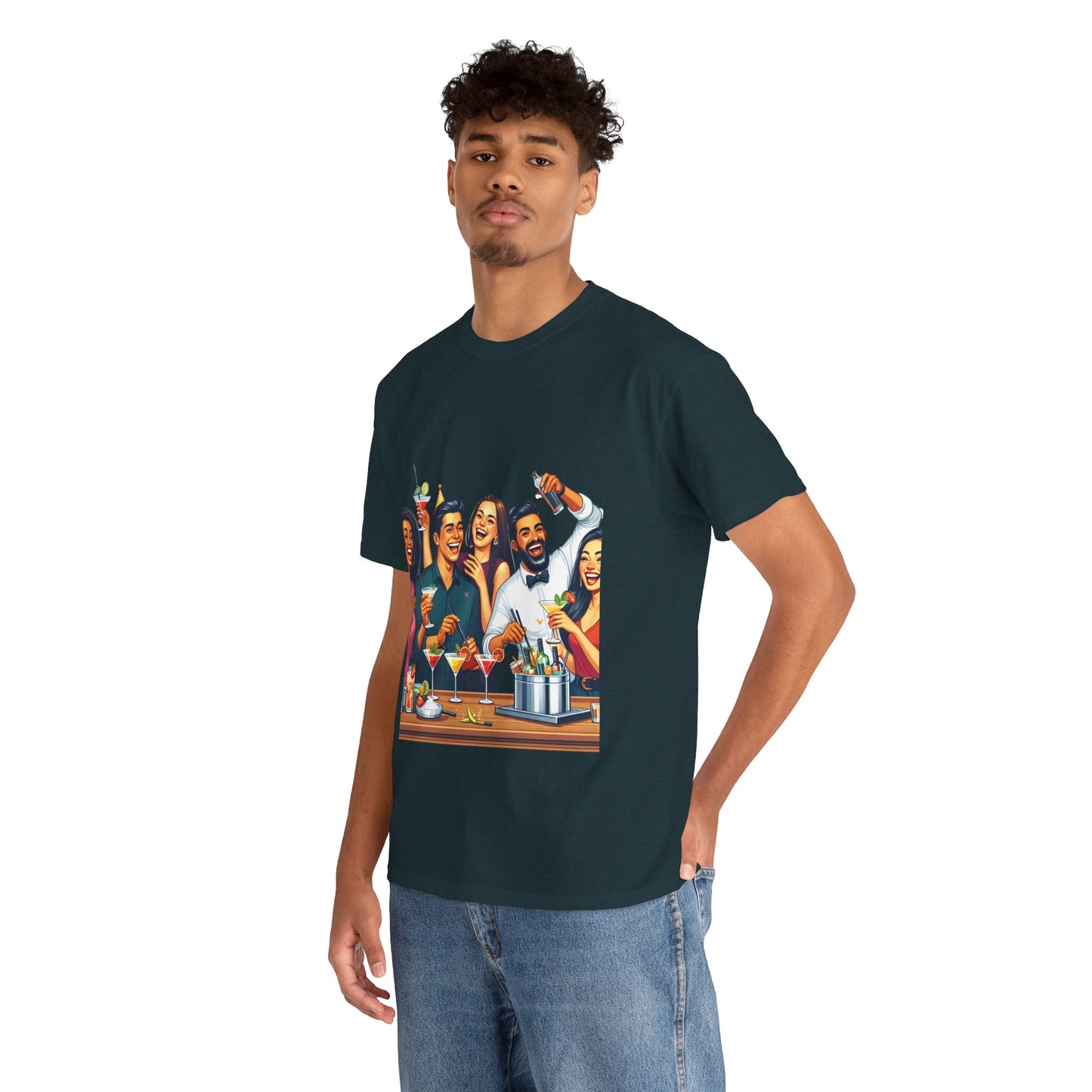 Hustle League Unisex Heavy Cotton Tee - Celebrate Friendship & Fun Nights Out
