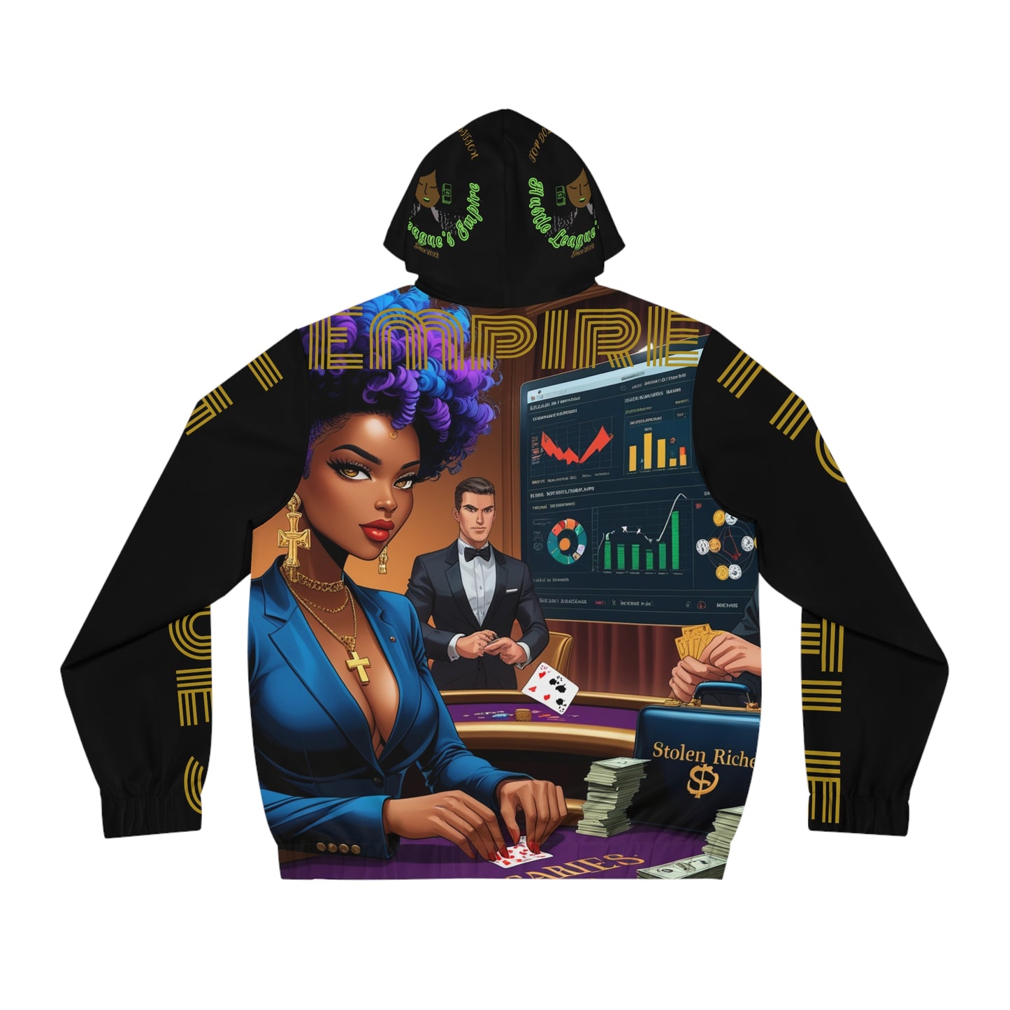 HLE Full-Zip Hoodie for Men - Perfect for Gamers and Card Players