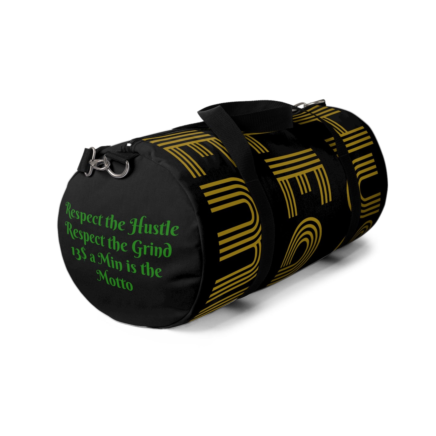 HLE Black Duffel Bag- Perfect for Travel and Gym