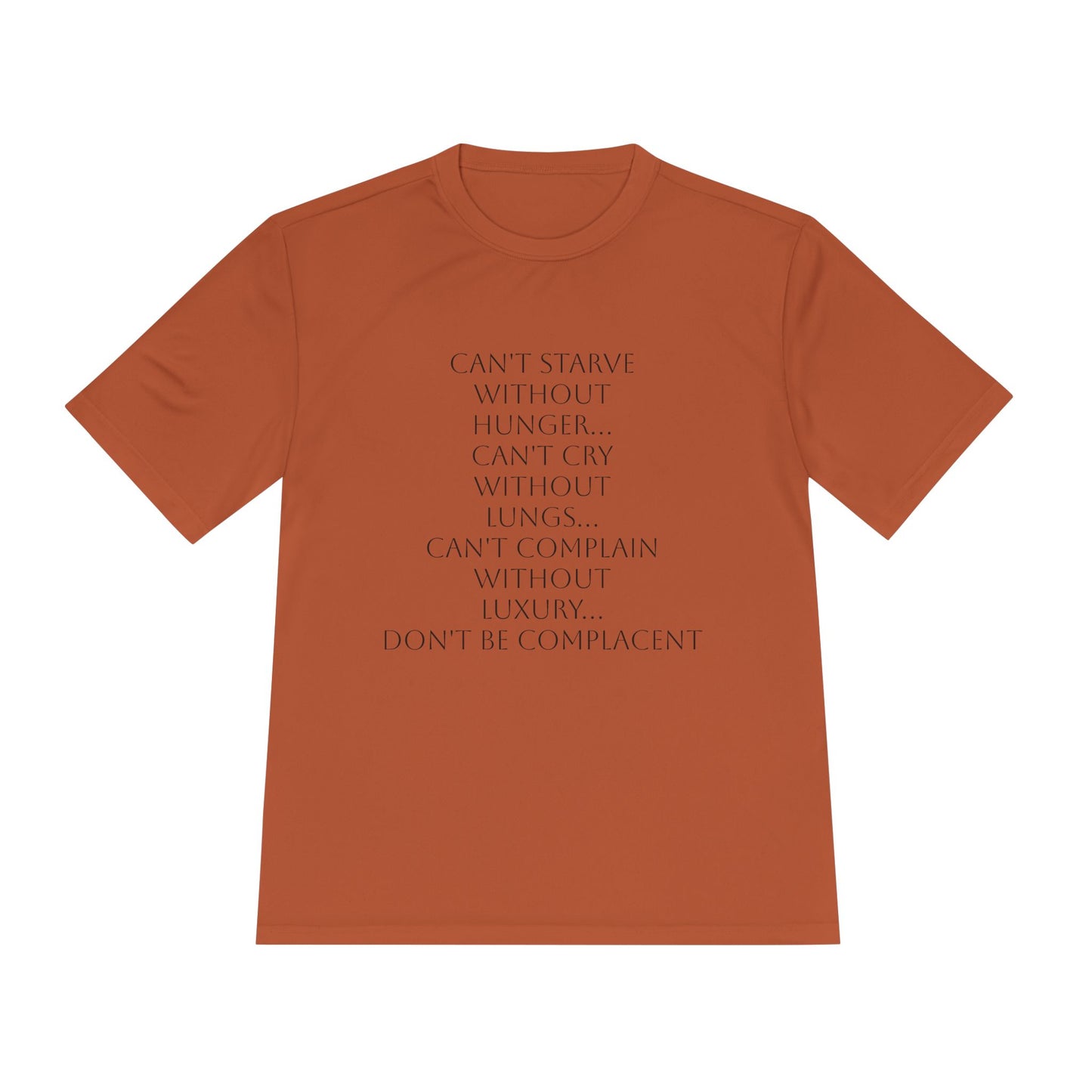Camiseta unisex absorbente de humedad HLE - Camiseta con cita inspiradora