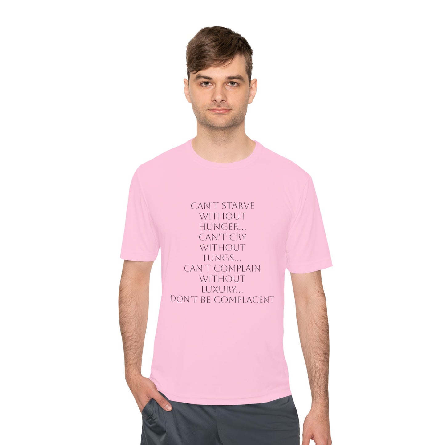 Camiseta unisex absorbente de humedad HLE - Camiseta con cita inspiradora