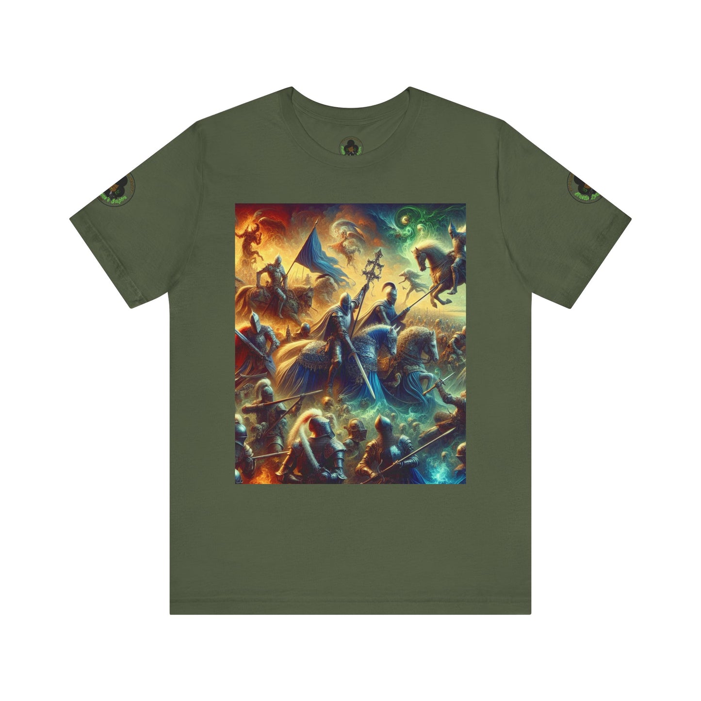 Camiseta unisex Epic HLE: gráfico llamativo en la parte delantera y motivación en la espalda